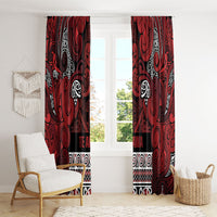 Aotearoa Iwi Te Arawa Window Curtain Maori Wharenui House Tribal Pattern