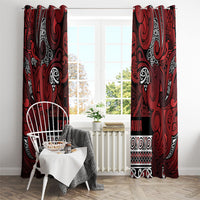 Aotearoa Iwi Te Arawa Window Curtain Maori Wharenui House Tribal Pattern