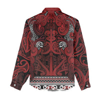 Aotearoa Iwi Te Arawa Women Casual Shirt Maori Wharenui House Tribal Pattern