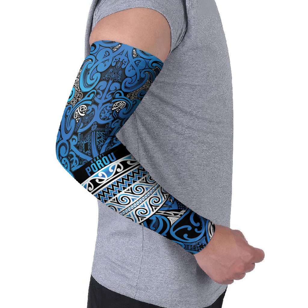 Aotearoa Iwi Ngati Porou Arm Sleeves Maori Wharenui House Tribal Pattern
