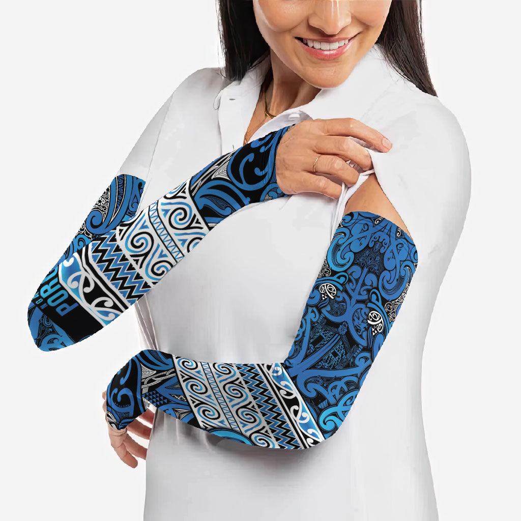 Aotearoa Iwi Ngati Porou Arm Sleeves Maori Wharenui House Tribal Pattern