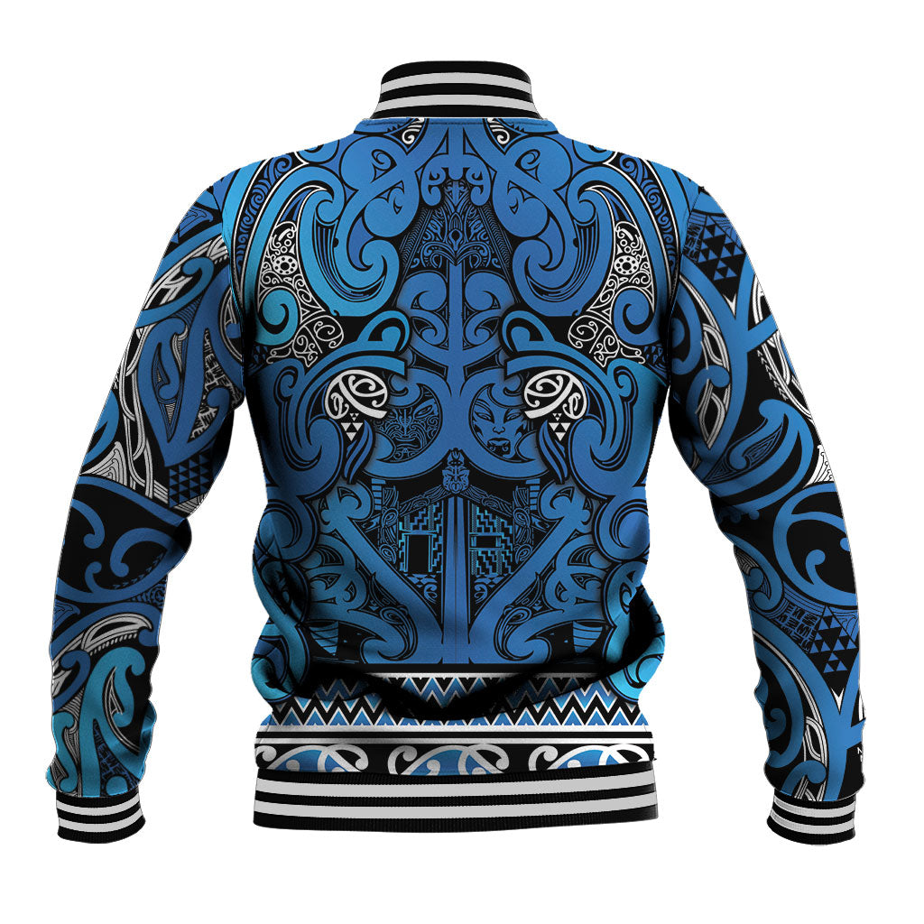 Aotearoa Iwi Ngati Porou Baseball Jacket Maori Wharenui House Tribal Pattern