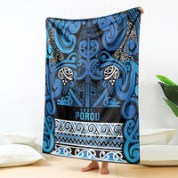 Aotearoa Iwi Ngati Porou Blanket Maori Wharenui House Tribal Pattern