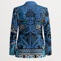 Aotearoa Iwi Ngati Porou Blazer Maori Wharenui House Tribal Pattern