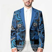 Aotearoa Iwi Ngati Porou Blazer Maori Wharenui House Tribal Pattern
