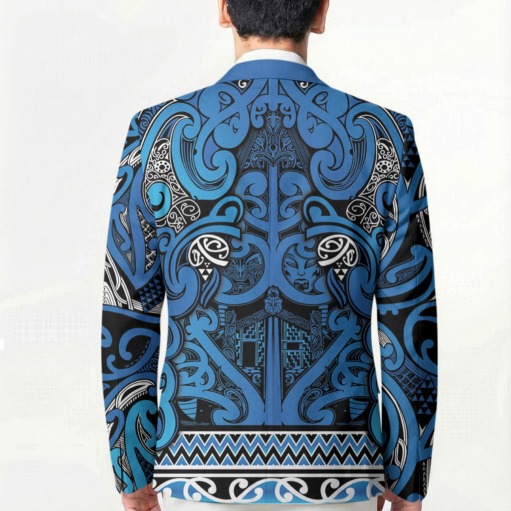Aotearoa Iwi Ngati Porou Blazer Maori Wharenui House Tribal Pattern