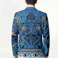 Aotearoa Iwi Ngati Porou Blazer Maori Wharenui House Tribal Pattern