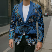 Aotearoa Iwi Ngati Porou Blazer Maori Wharenui House Tribal Pattern