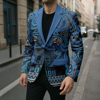 Aotearoa Iwi Ngati Porou Blazer Maori Wharenui House Tribal Pattern