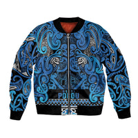 Aotearoa Iwi Ngati Porou Bomber Jacket Maori Wharenui House Tribal Pattern