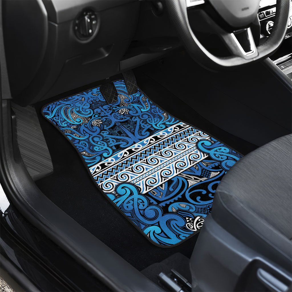 Aotearoa Iwi Ngati Porou Car Mats Maori Wharenui House Tribal Pattern