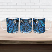 Aotearoa Iwi Ngati Porou Ceramic Mug Maori Wharenui House Tribal Pattern
