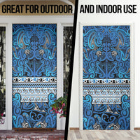 Aotearoa Iwi Ngati Porou Door Cover Maori Wharenui House Tribal Pattern