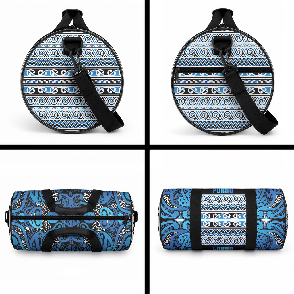 Aotearoa Iwi Ngati Porou Duffle Bag Maori Wharenui House Tribal Pattern