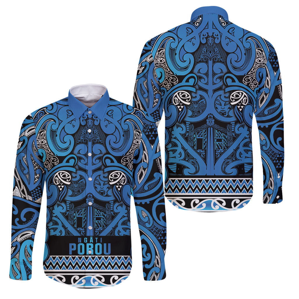 Aotearoa Iwi Ngati Porou Family Matching Tank Maxi Dress and Hawaiian Shirt Maori Wharenui House Tribal Pattern