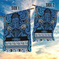 Aotearoa Iwi Ngati Porou Garden Flag Maori Wharenui House Tribal Pattern