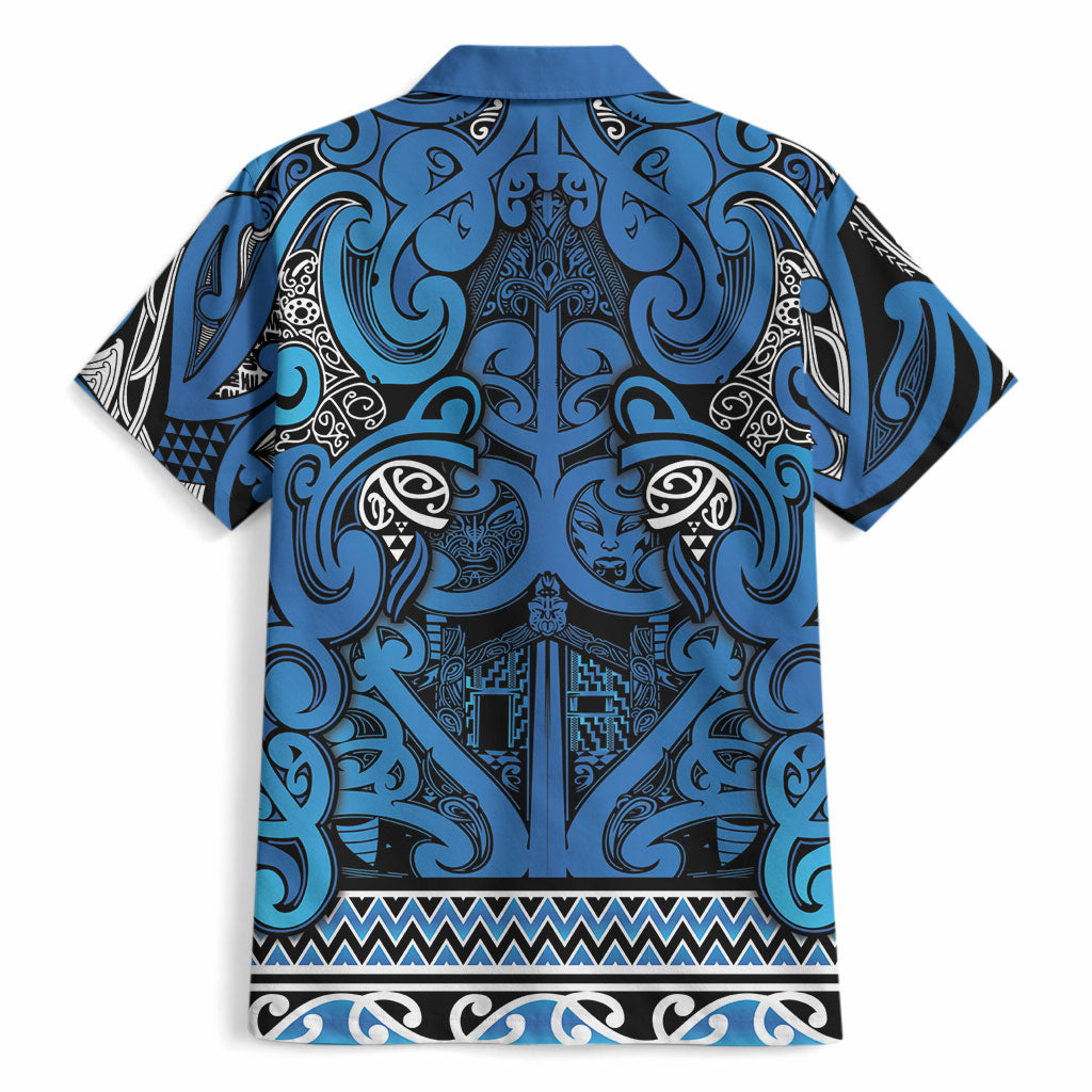 Aotearoa Iwi Ngati Porou Hawaiian Shirt Maori Wharenui House Tribal Pattern