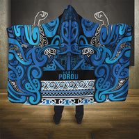 Aotearoa Iwi Ngati Porou Hooded Blanket Maori Wharenui House Tribal Pattern