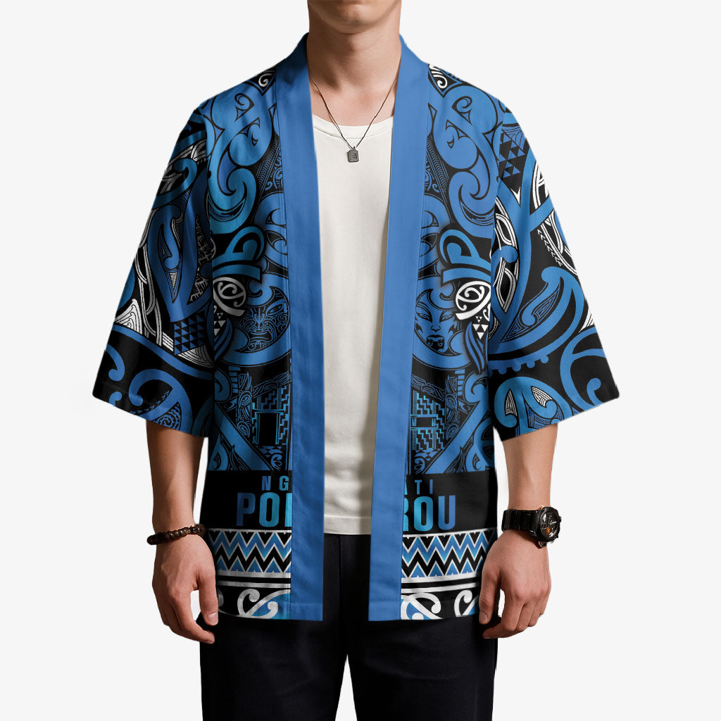 Aotearoa Iwi Ngati Porou Kimono Maori Wharenui House Tribal Pattern