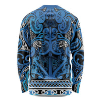 Aotearoa Iwi Ngati Porou Long Sleeve Shirt Maori Wharenui House Tribal Pattern