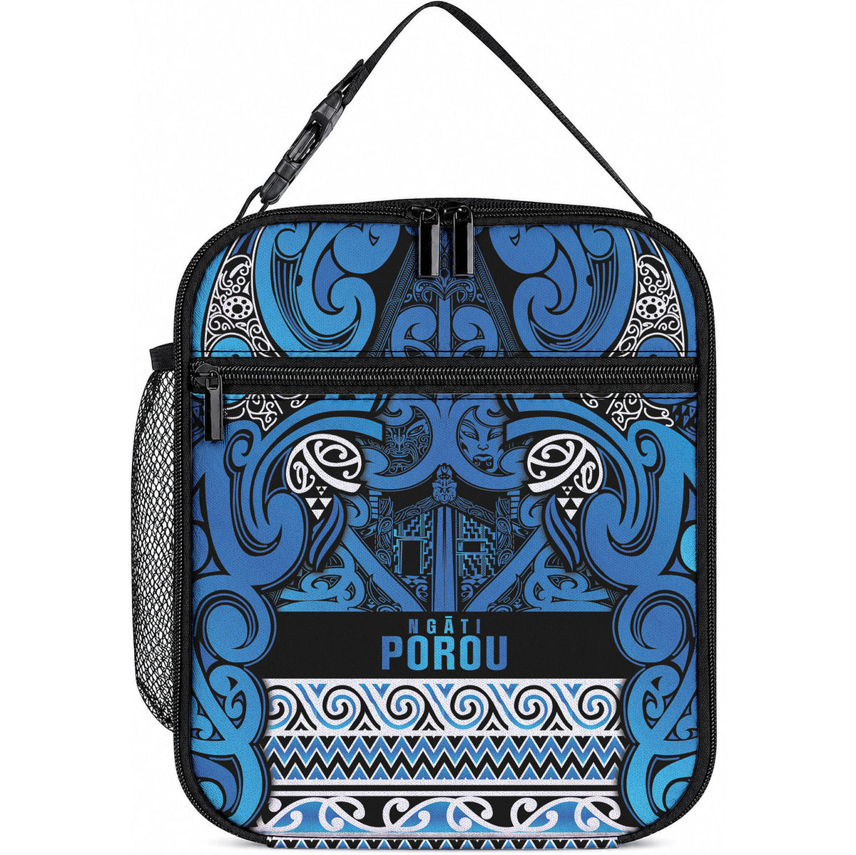 Aotearoa Iwi Ngati Porou Lunch Bag Maori Wharenui House Tribal Pattern