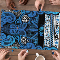 Aotearoa Iwi Ngati Porou Puzzle Maori Wharenui House Tribal Pattern