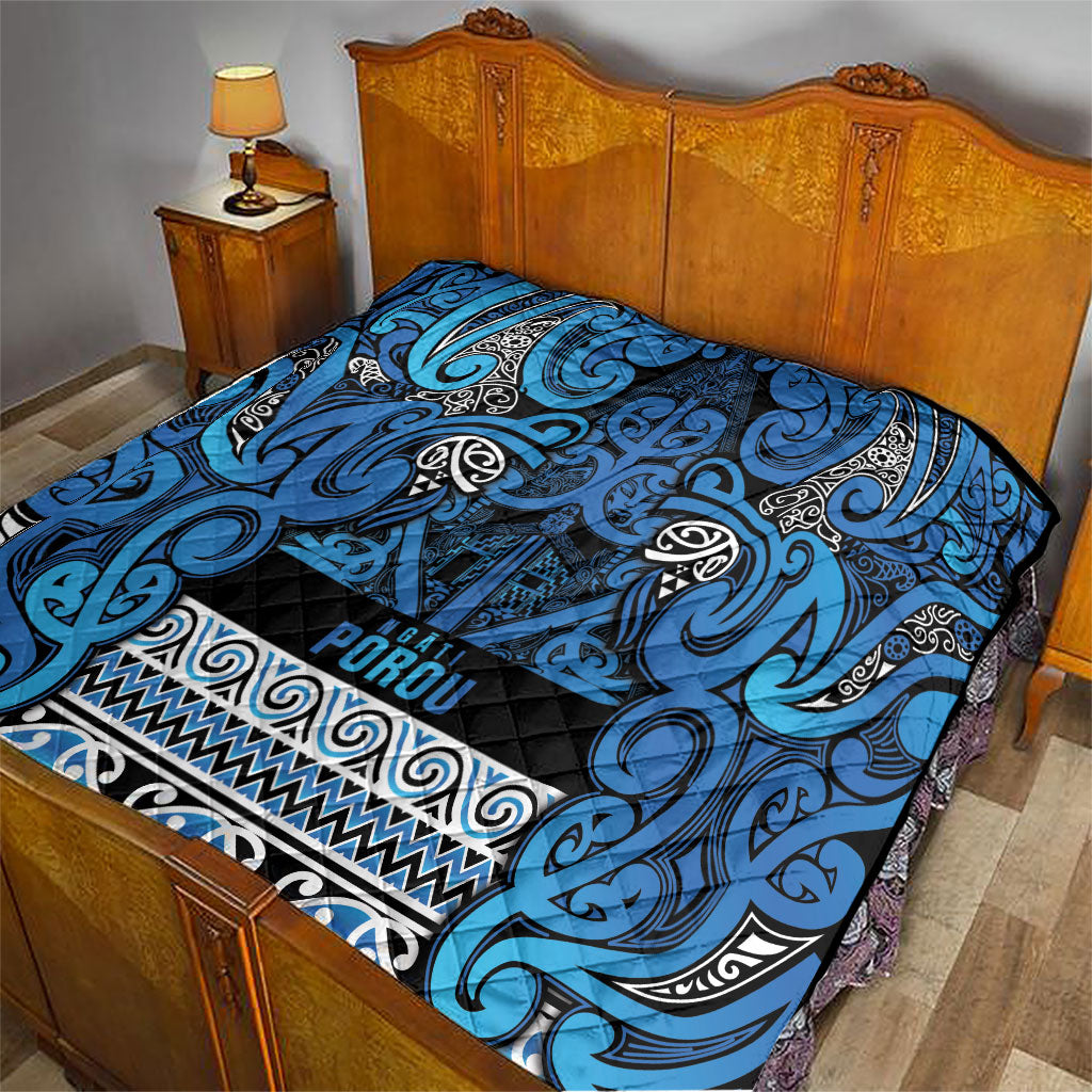 Aotearoa Iwi Ngati Porou Quilt Maori Wharenui House Tribal Pattern