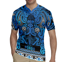 Aotearoa Iwi Ngati Porou Rugby Jersey Maori Wharenui House Tribal Pattern