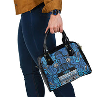 Aotearoa Iwi Ngati Porou Shoulder Handbag Maori Wharenui House Tribal Pattern
