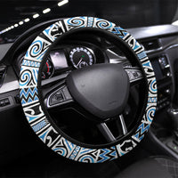 Aotearoa Iwi Ngati Porou Steering Wheel Cover Maori Wharenui House Tribal Pattern