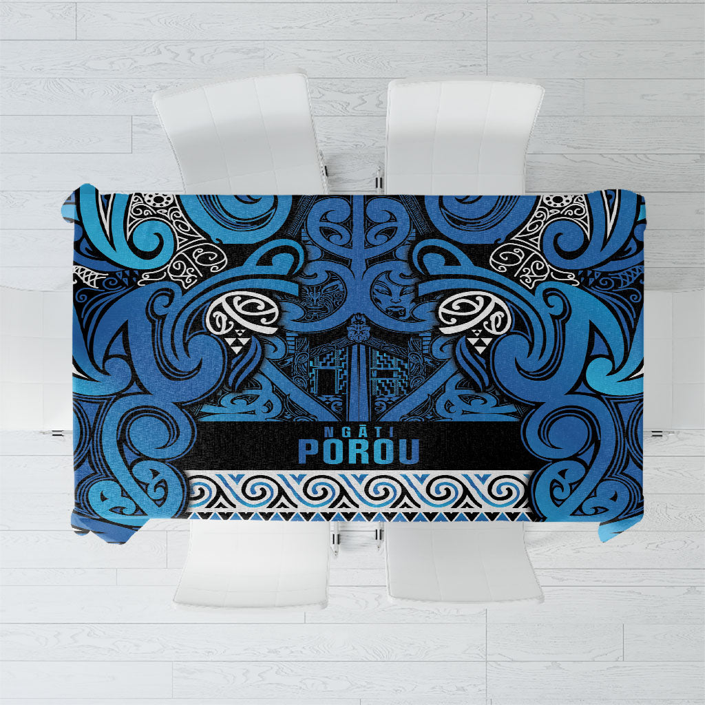 Aotearoa Iwi Ngati Porou Tablecloth Maori Wharenui House Tribal Pattern
