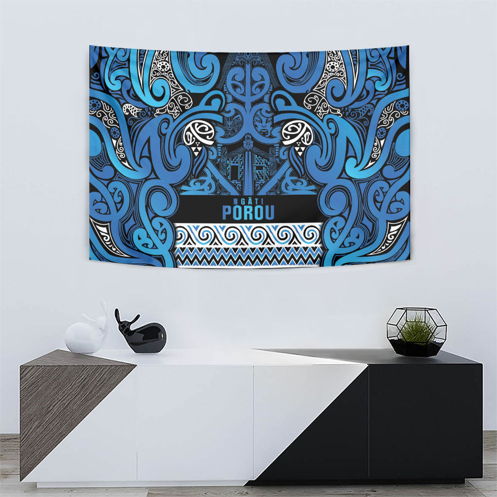 Aotearoa Iwi Ngati Porou Tapestry Maori Wharenui House Tribal Pattern