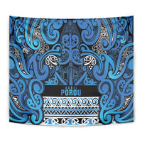 Aotearoa Iwi Ngati Porou Tapestry Maori Wharenui House Tribal Pattern