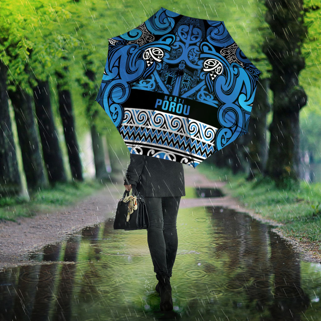Aotearoa Iwi Ngati Porou Umbrella Maori Wharenui House Tribal Pattern
