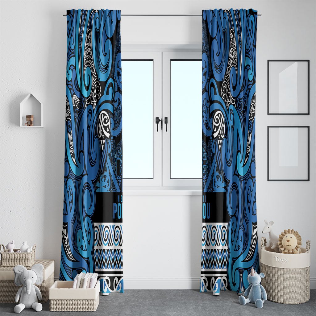Aotearoa Iwi Ngati Porou Window Curtain Maori Wharenui House Tribal Pattern