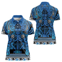 Aotearoa Iwi Ngati Porou Women Polo Shirt Maori Wharenui House Tribal Pattern
