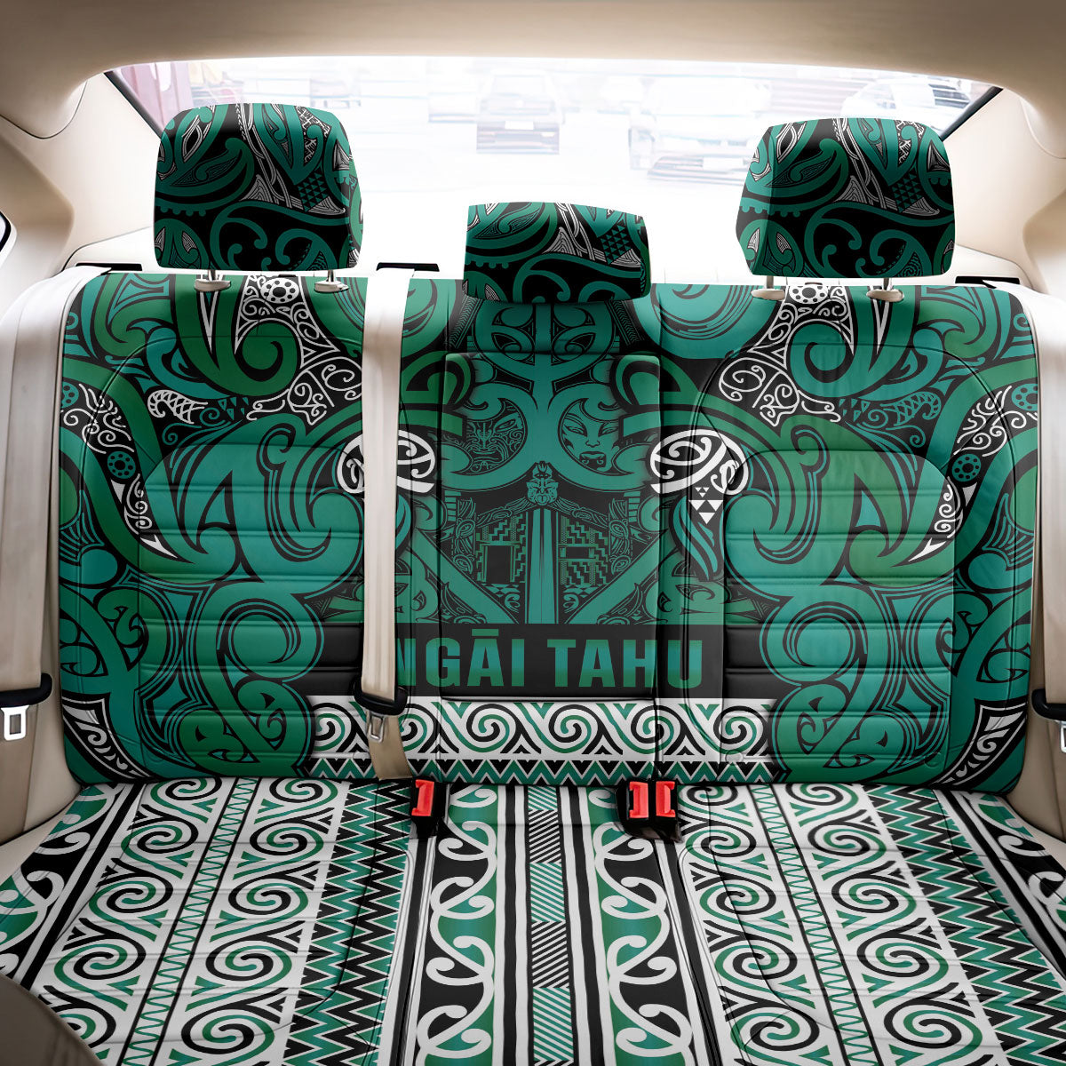 Aotearoa Iwi Ngai Tahu Back Car Seat Cover Maori Wharenui House Tribal Pattern