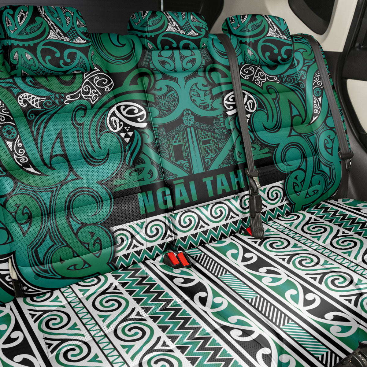 Aotearoa Iwi Ngai Tahu Back Car Seat Cover Maori Wharenui House Tribal Pattern