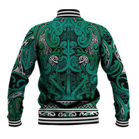 Aotearoa Iwi Ngai Tahu Baseball Jacket Maori Wharenui House Tribal Pattern