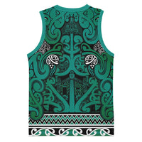 Aotearoa Iwi Ngai Tahu Basketball Jersey Maori Wharenui House Tribal Pattern