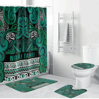 Aotearoa Iwi Ngai Tahu Bathroom Set Maori Wharenui House Tribal Pattern