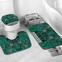 Aotearoa Iwi Ngai Tahu Bathroom Set Maori Wharenui House Tribal Pattern