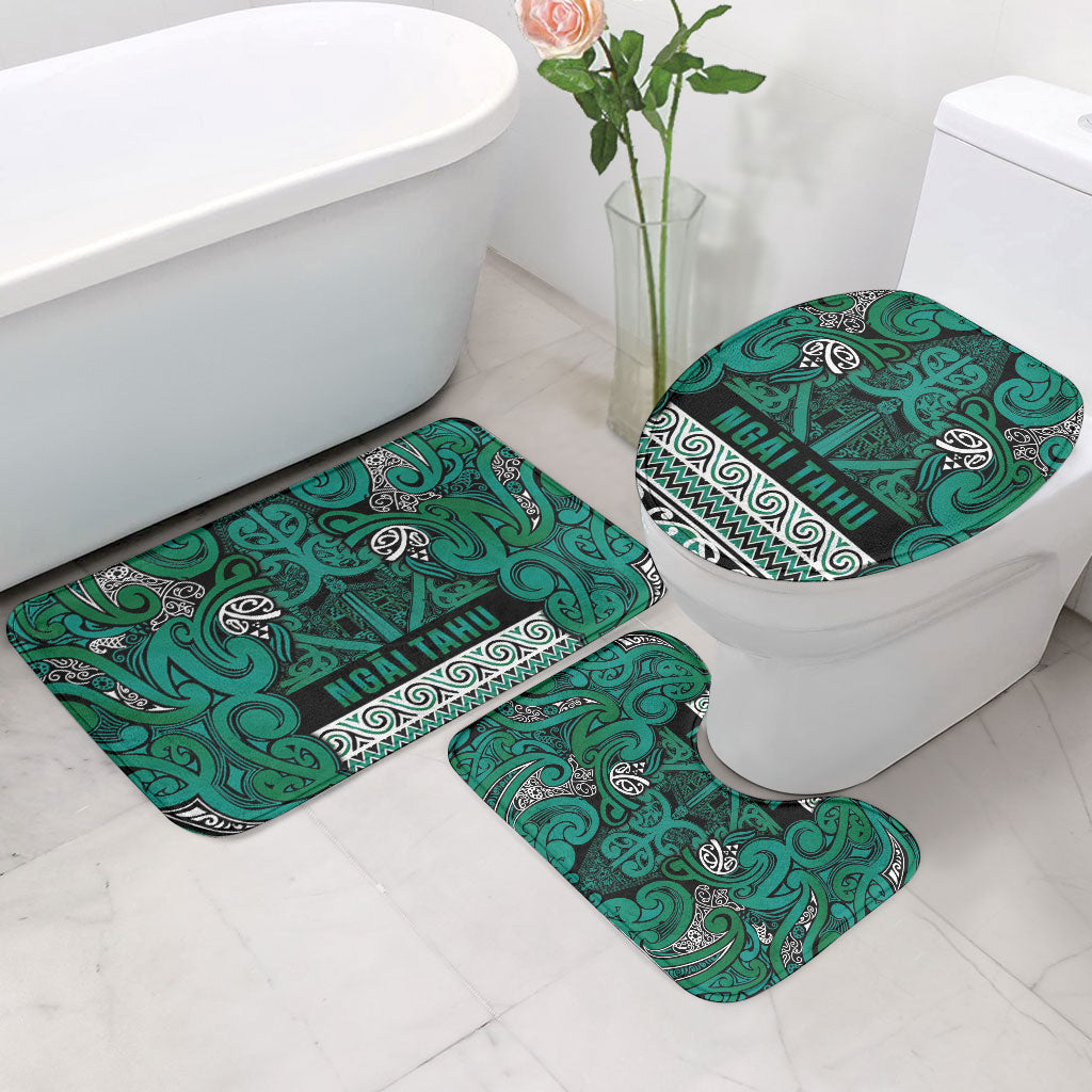 Aotearoa Iwi Ngai Tahu Bathroom Set Maori Wharenui House Tribal Pattern