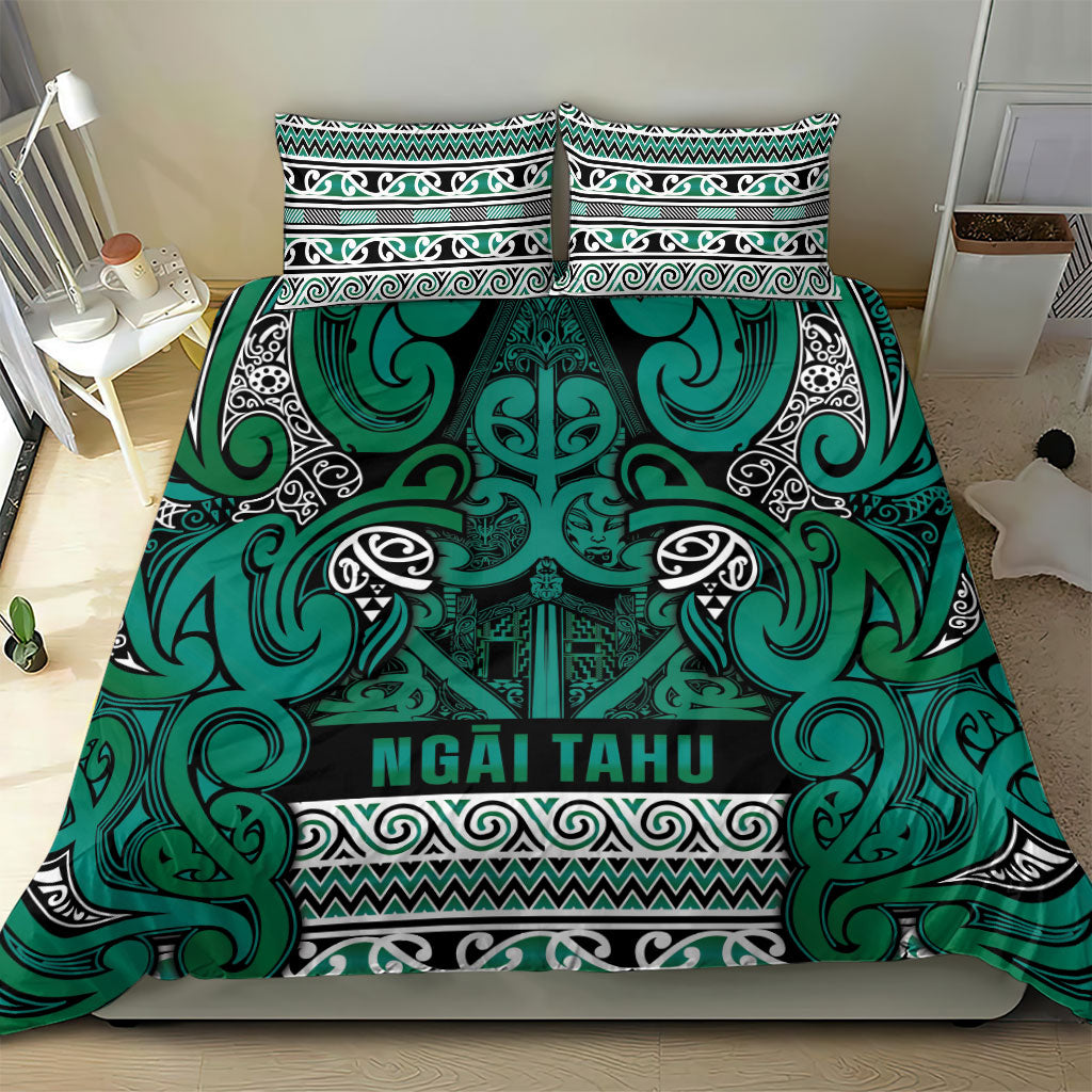 Aotearoa Iwi Ngai Tahu Bedding Set Maori Wharenui House Tribal Pattern