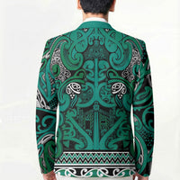 Aotearoa Iwi Ngai Tahu Blazer Maori Wharenui House Tribal Pattern