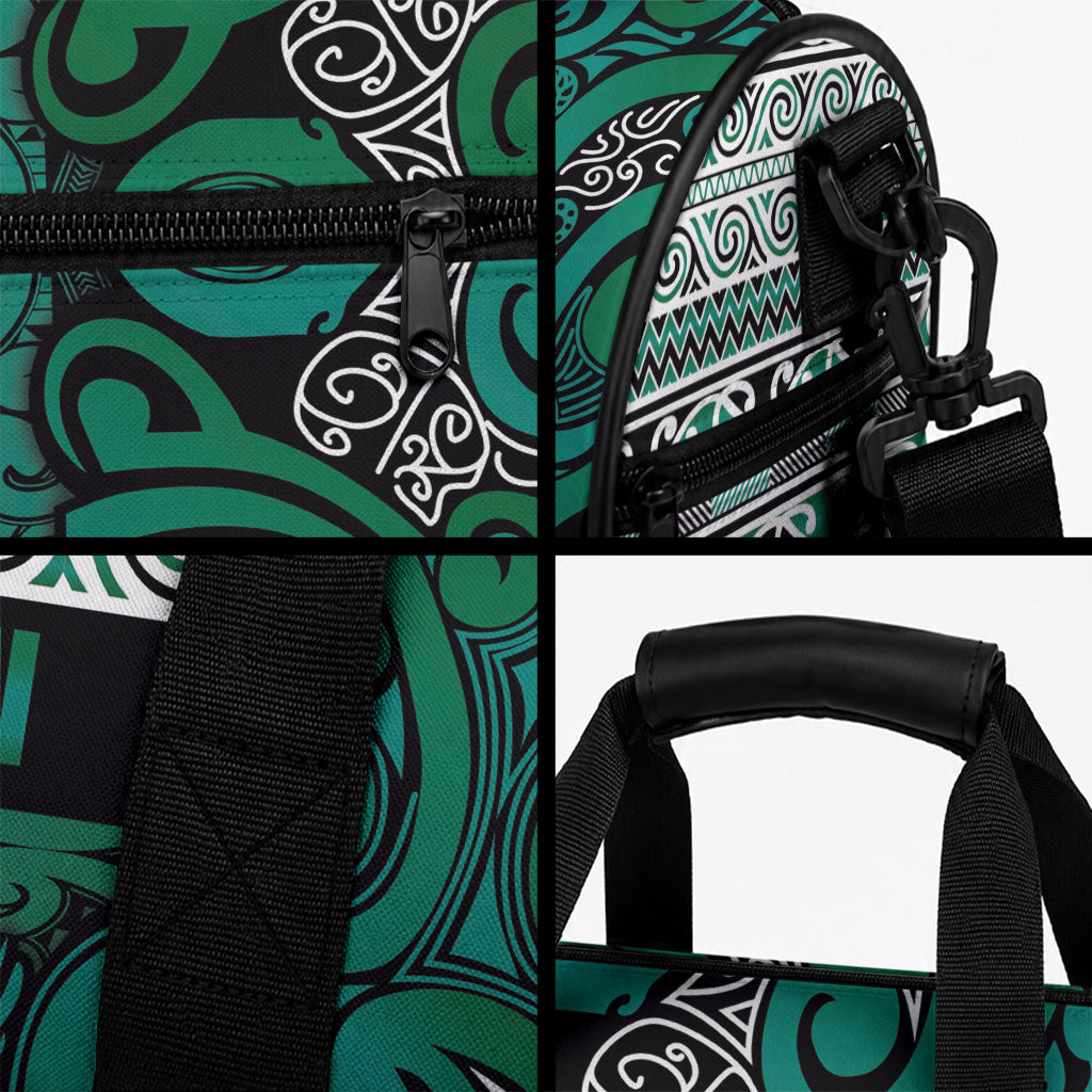 Aotearoa Iwi Ngai Tahu Duffle Bag Maori Wharenui House Tribal Pattern