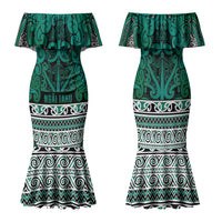 Aotearoa Iwi Ngai Tahu Family Matching Mermaid Dress and Hawaiian Shirt Maori Wharenui House Tribal Pattern