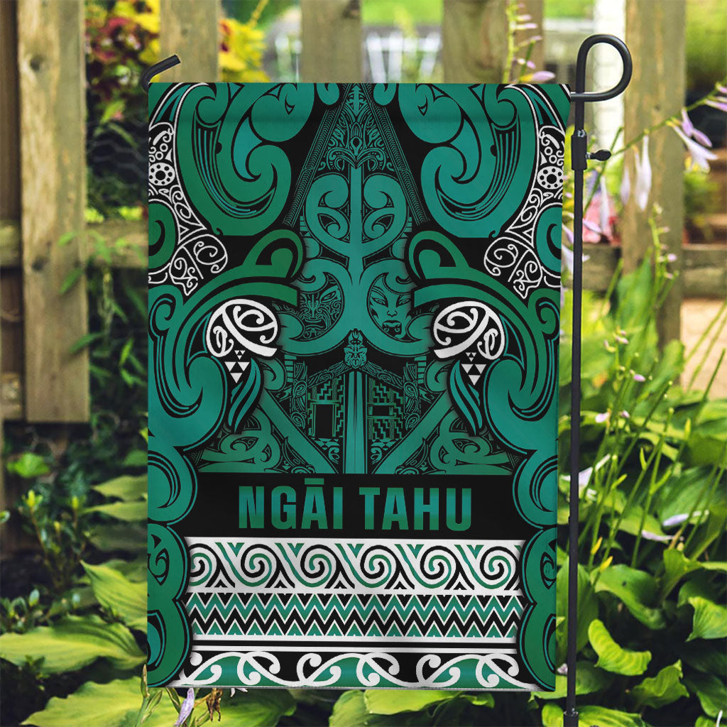 Aotearoa Iwi Ngai Tahu Garden Flag Maori Wharenui House Tribal Pattern