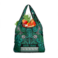 Aotearoa Iwi Ngai Tahu Grocery Bag Maori Wharenui House Tribal Pattern