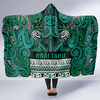 Aotearoa Iwi Ngai Tahu Hooded Blanket Maori Wharenui House Tribal Pattern